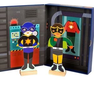 Petit Collage Magnetic Dress Up, Make-Believe Super Hero’s Toy Game Board